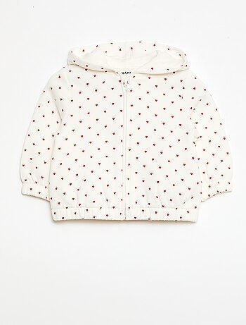 Sudadera con capucha estampada