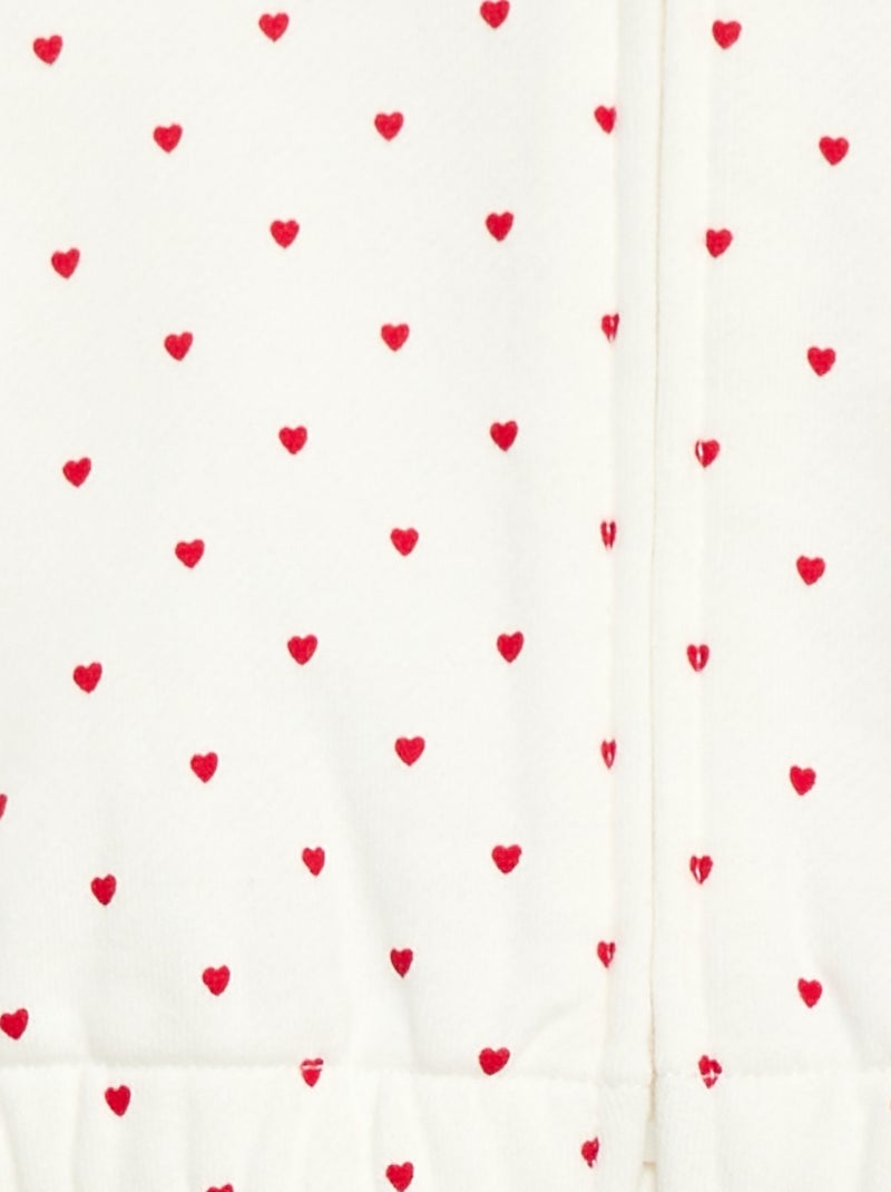 Sudadera con capucha estampada Blanco - Kiabi