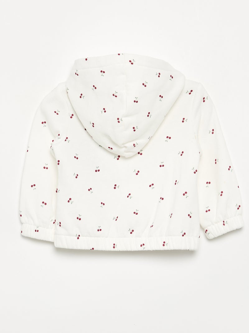Sudadera con capucha estampada Blanco - Kiabi
