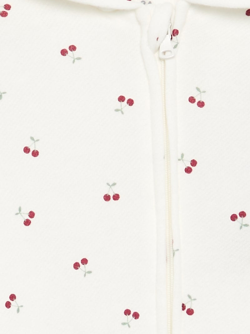 Sudadera con capucha estampada Blanco - Kiabi