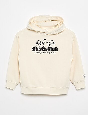 Sudadera con capucha estampada