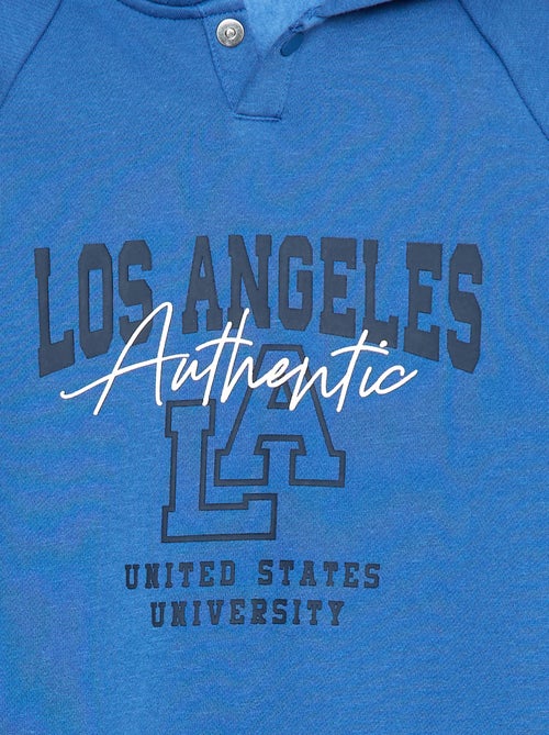 Sudadera con capucha estampada con aberturas de cremallera laterales - So Easy - Kiabi