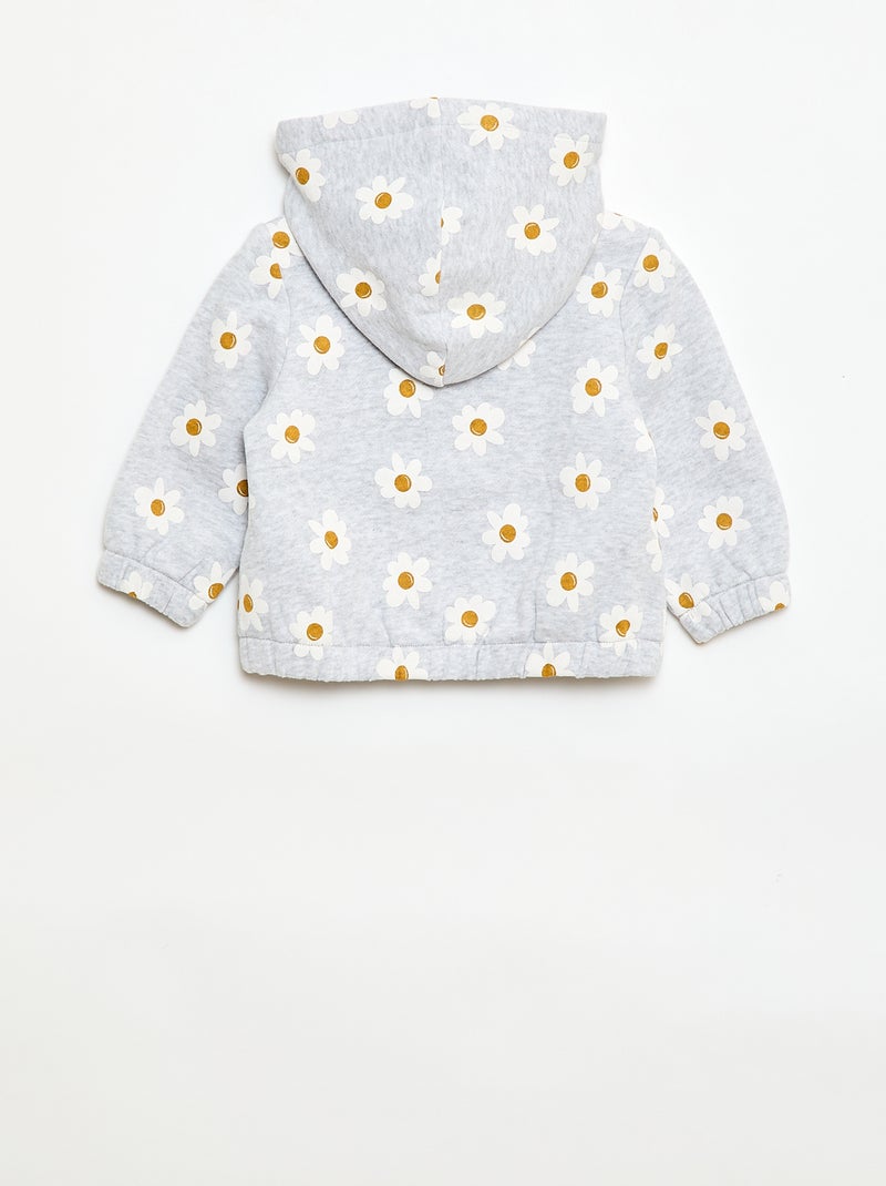 Sudadera con capucha estampada Gris - Kiabi