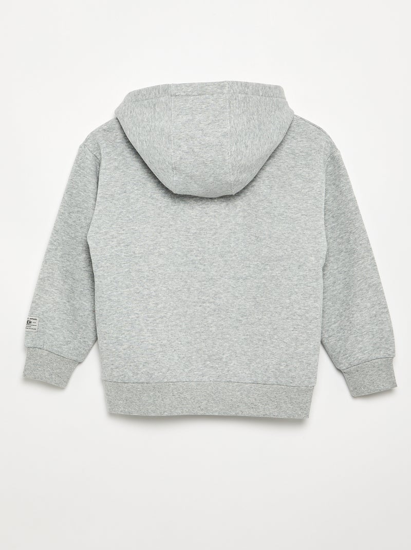 Sudadera con capucha estampada Gris - Kiabi