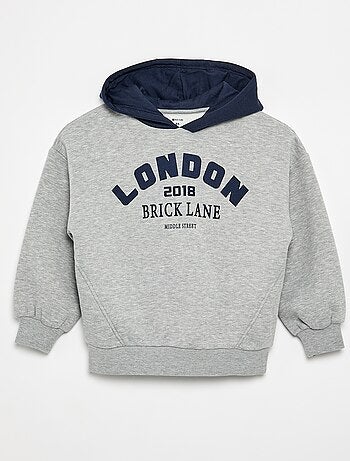 Sudadera con capucha estampada