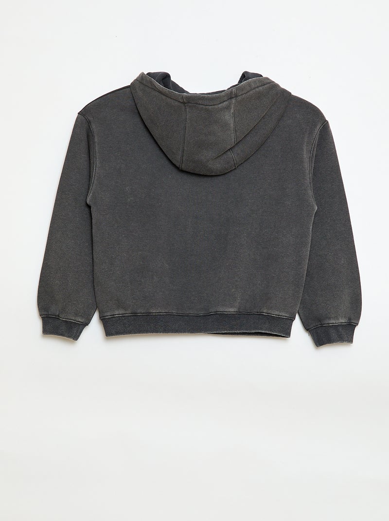 Sudadera con capucha estampada 'Marie' Negro - Kiabi