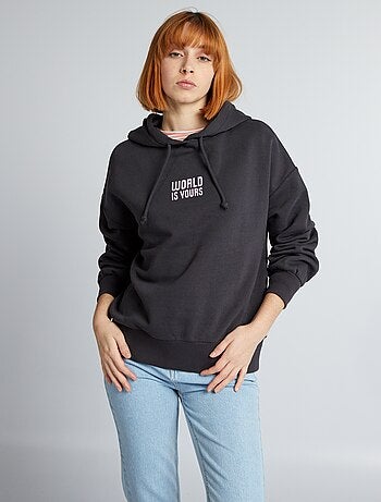 Sudadera con capucha estampada