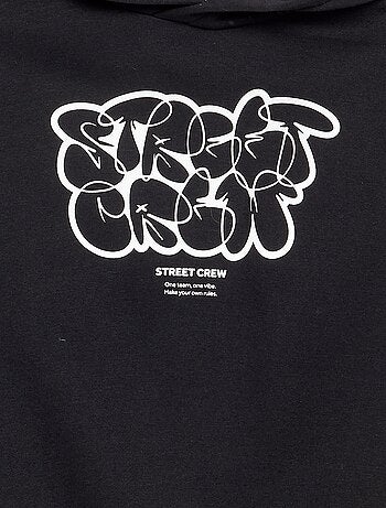 Sudadera con capucha estampada