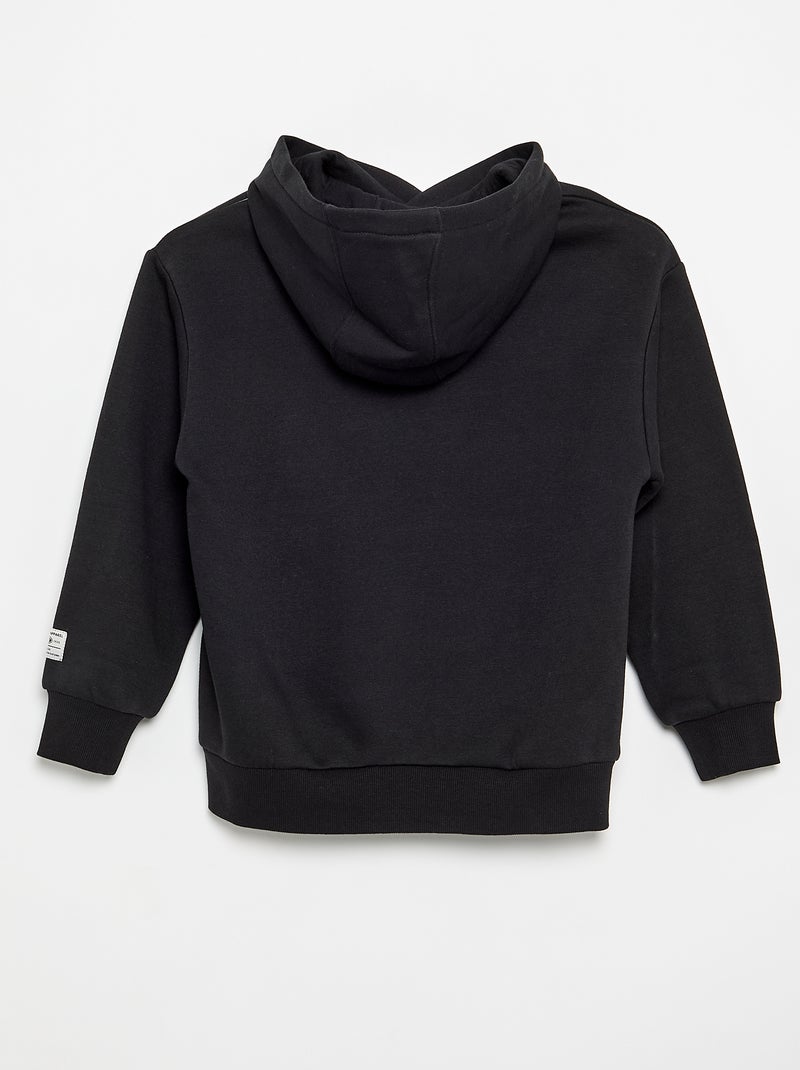 Sudadera con capucha estampada Negro - Kiabi