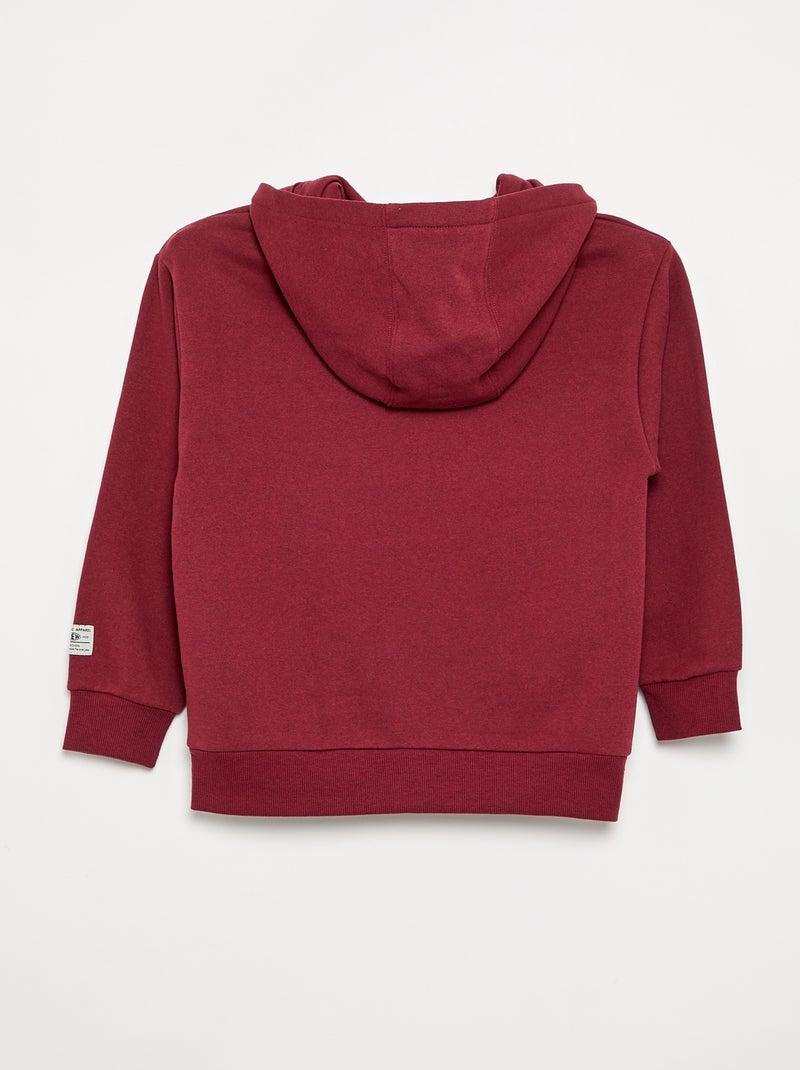 Sudadera con capucha estampada Rojo - Kiabi
