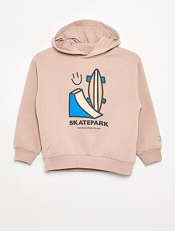 Sudadera con capucha estampada