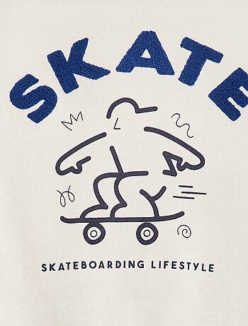 Sudadera con capucha estampada 'skate'
