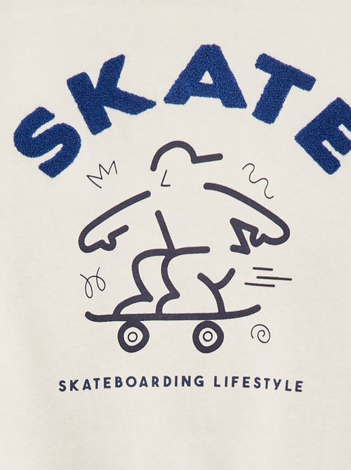 Sudadera con capucha estampada 'skate' - Kiabi