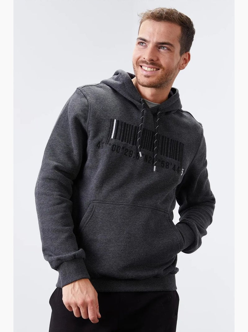 Sudadera con capucha estampada tommy Gris negro - Kiabi