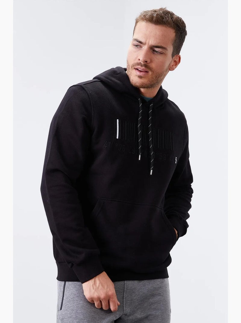 Sudadera con capucha estampada tommy Negro - Kiabi