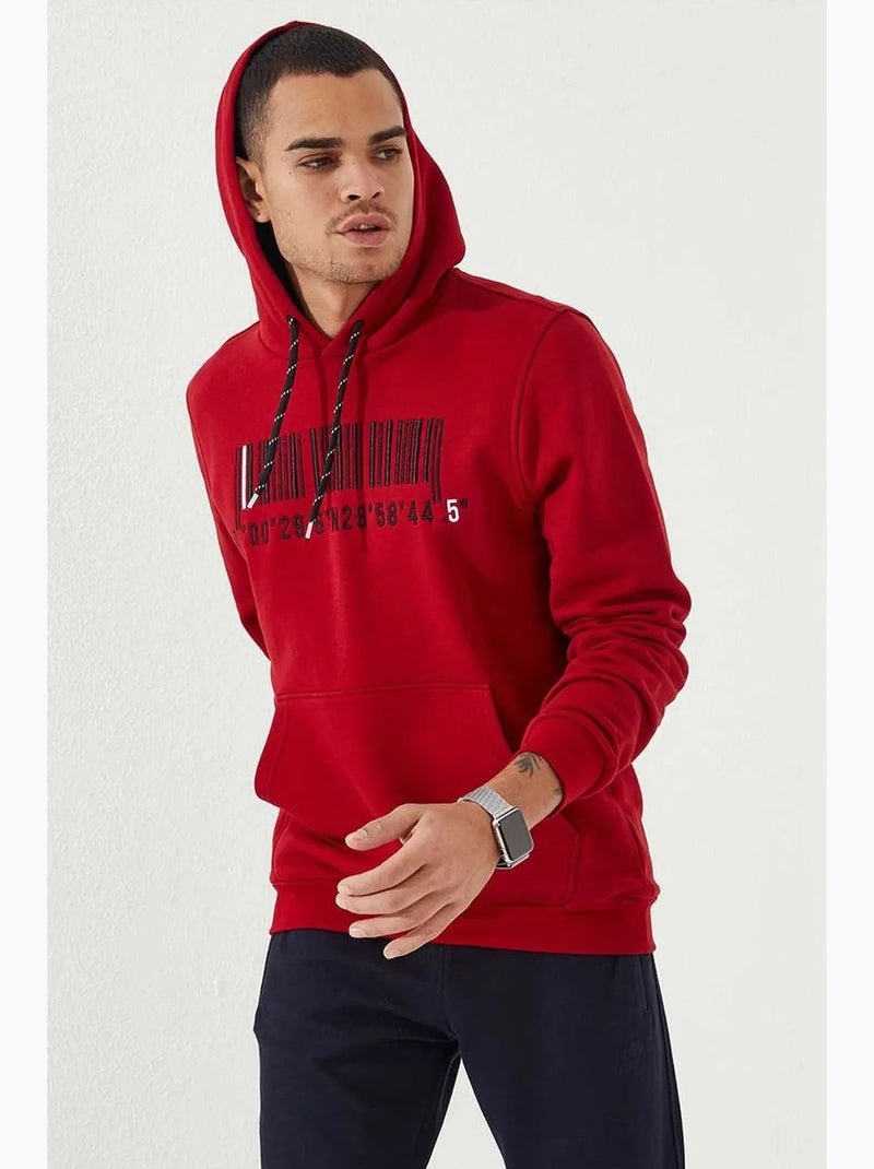 Sudadera con capucha estampada tommy Rojo - Kiabi