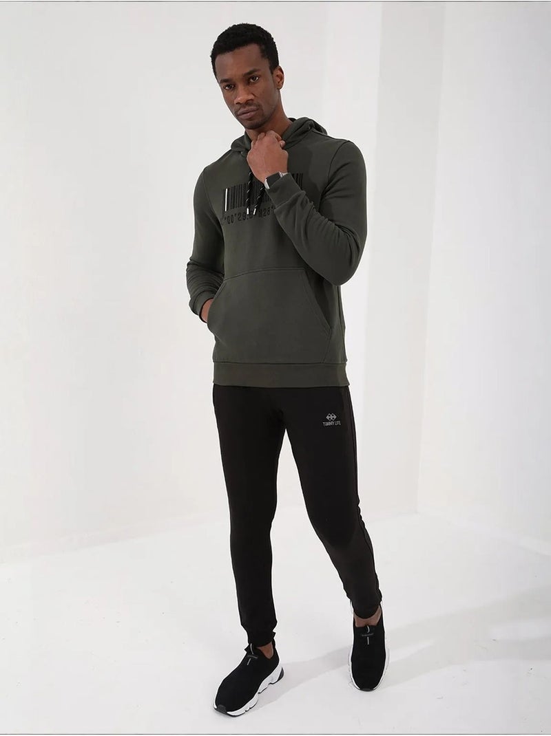 Sudadera con capucha estampada tommy Verde caqui - Kiabi