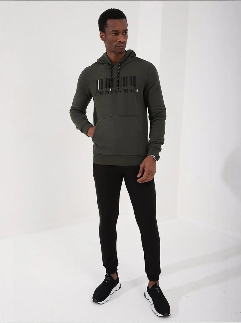Sudadera con capucha estampada tommy Verde caqui - Kiabi