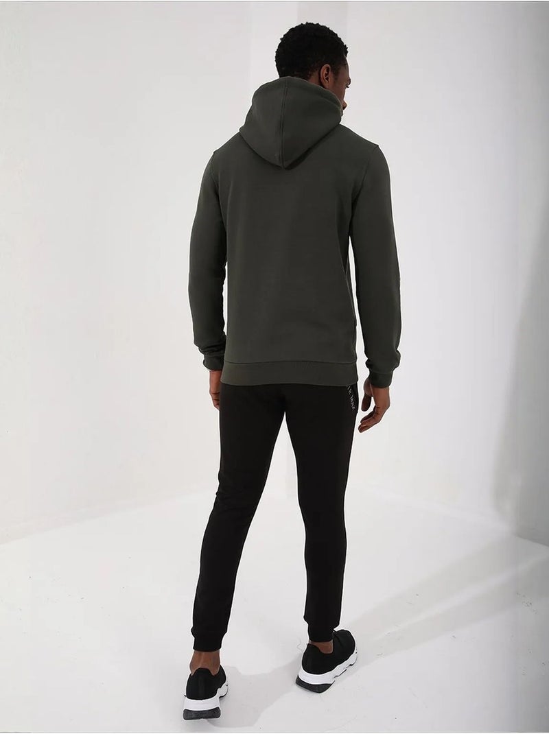 Sudadera con capucha estampada tommy Verde caqui - Kiabi