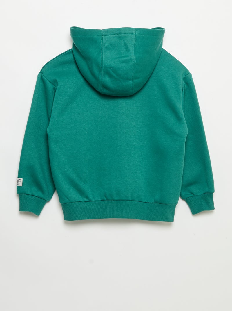 Sudadera con capucha estampada Verde - Kiabi