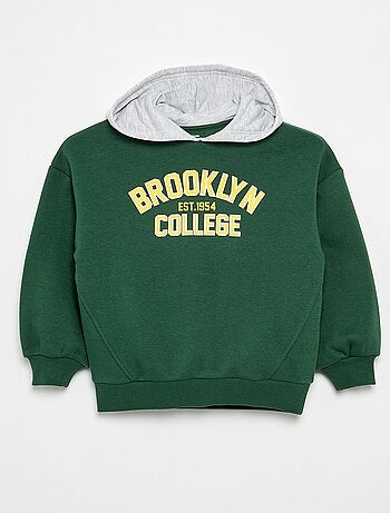Sudadera con capucha estampada