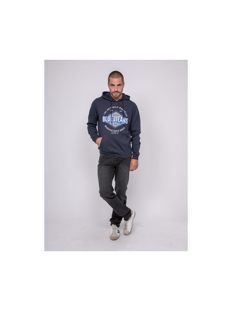 Sudadera con capucha estampada WADADY Azul marino - Kiabi