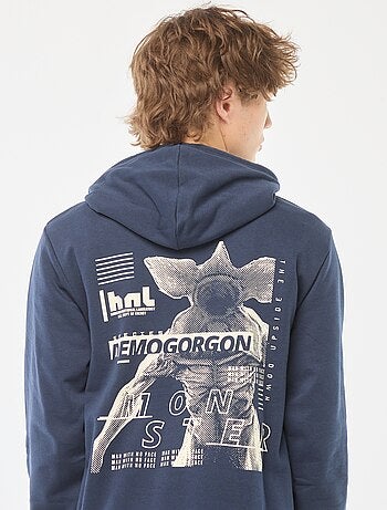 Sudadera con capucha estampado en ambos lados 'Stranger Things'