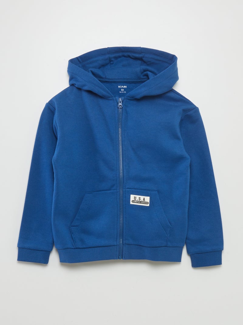 Sudadera con capucha estilo americano AZUL - Kiabi