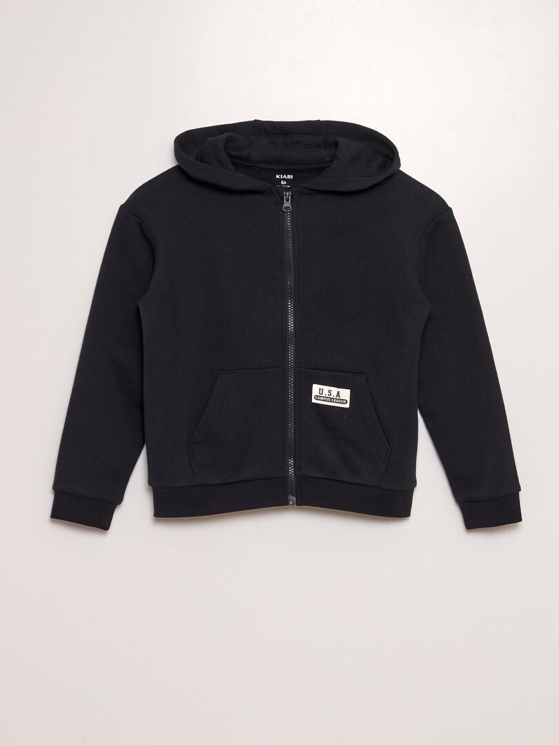 Sudadera con capucha estilo americano NEGRO - Kiabi