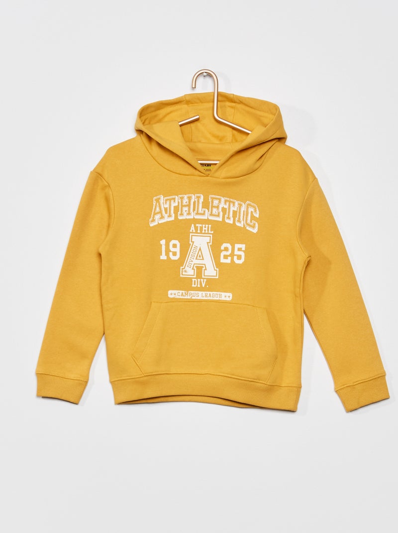 Sudadera con capucha estilo campus AMARILLO - Kiabi