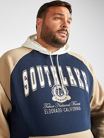 Sudadera con capucha estilo universidad americana