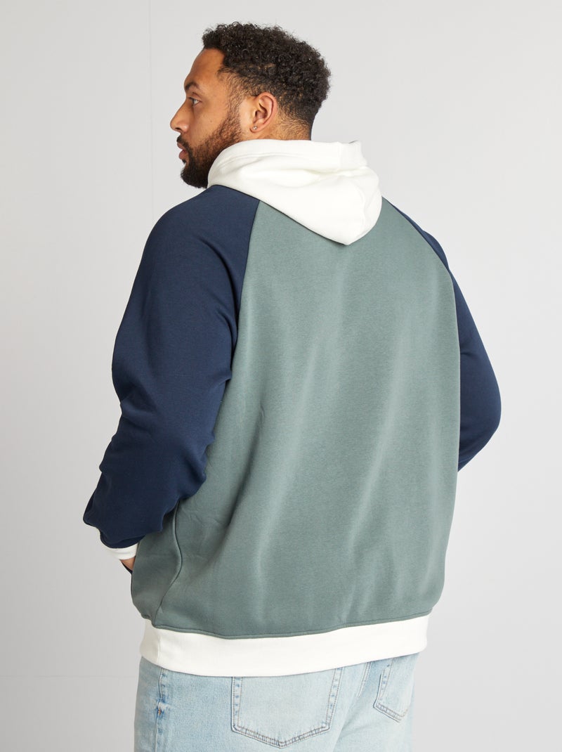 Sudadera con capucha estilo universidad americana VERDE - Kiabi