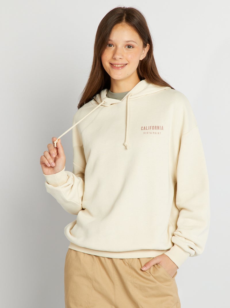 Sudadera con capucha estilo USA MARRON - Kiabi