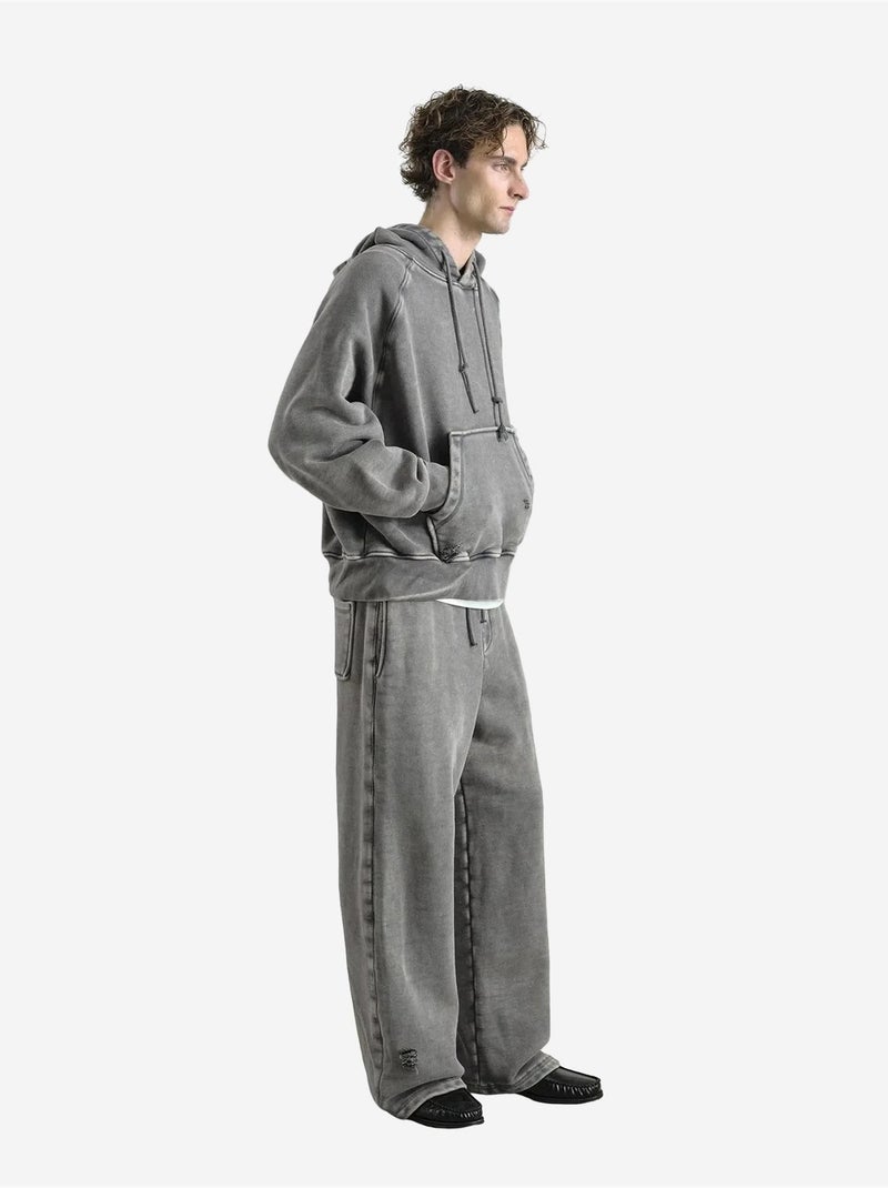 Sudadera con capucha extragrande y bolsillo giesto Caqui - Kiabi