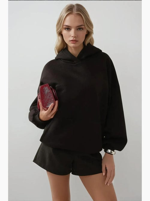 Sudadera con capucha extragrande y pesada hiccup - Kiabi Sudadera con capucha extragrande y pesada hiccup - Kiabi