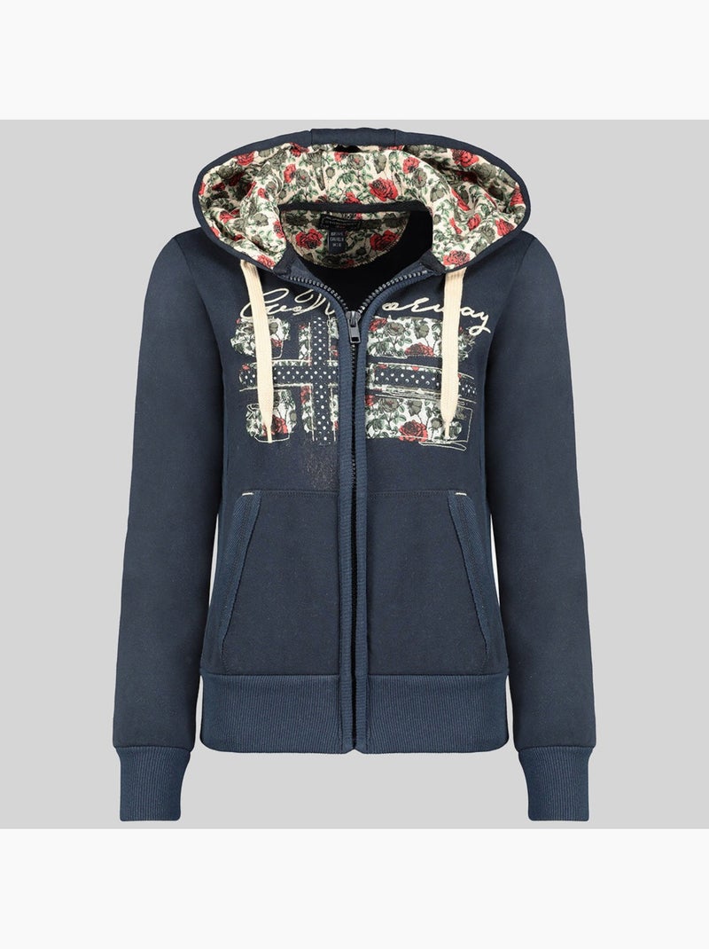 Sudadera con capucha fabeaute – geographical norway Azul marino - Kiabi