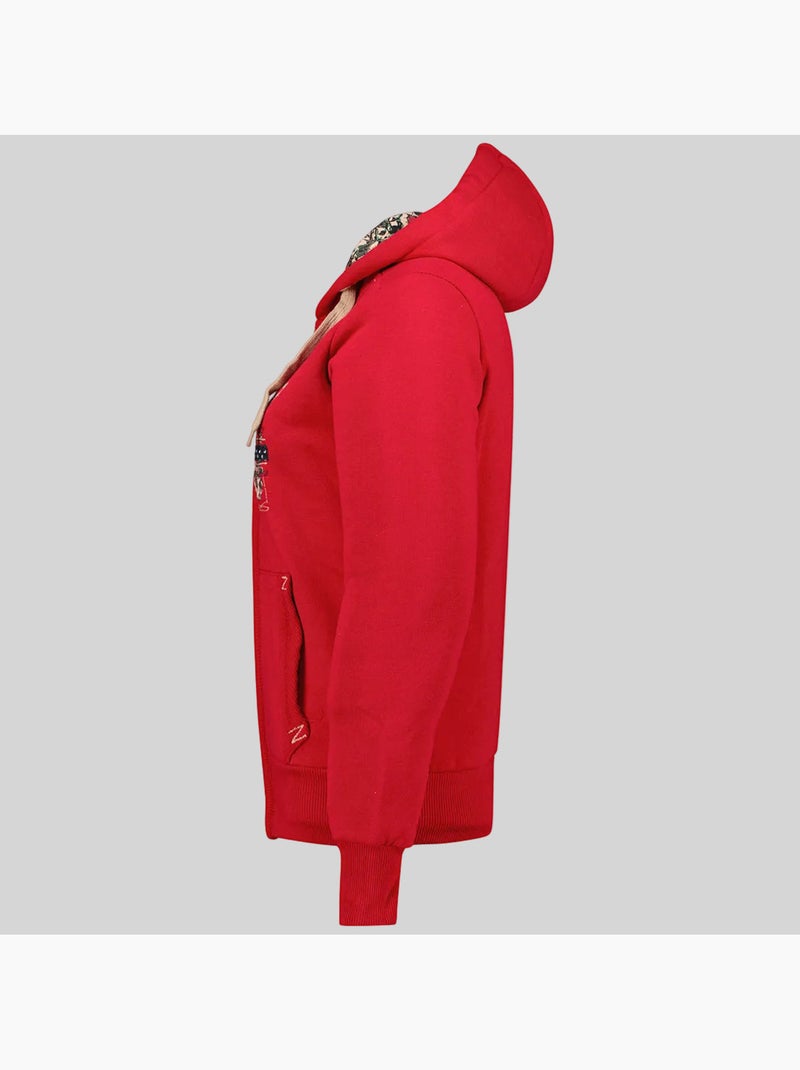 Sudadera con capucha fabeaute – geographical norway Rojo granate - Kiabi