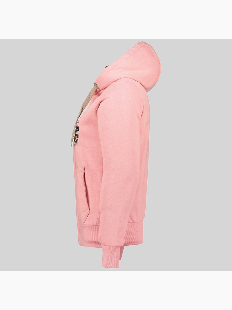 Sudadera con capucha fabeaute – geographical norway Rosa pálido - Kiabi