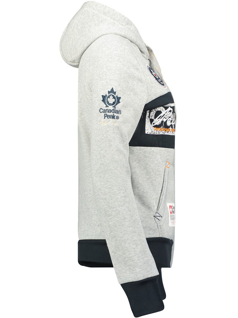 Sudadera con capucha face – canadian peak Gris claro - Kiabi