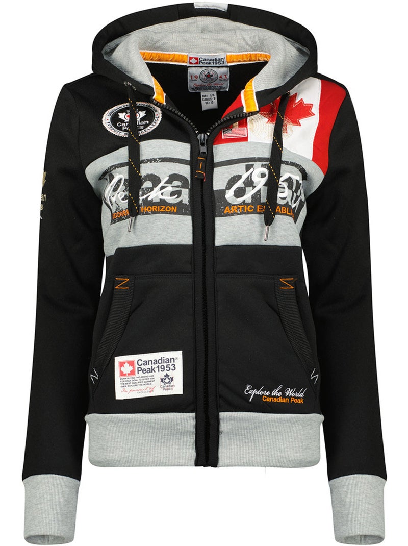 Sudadera con capucha face – canadian peak Negro - Kiabi