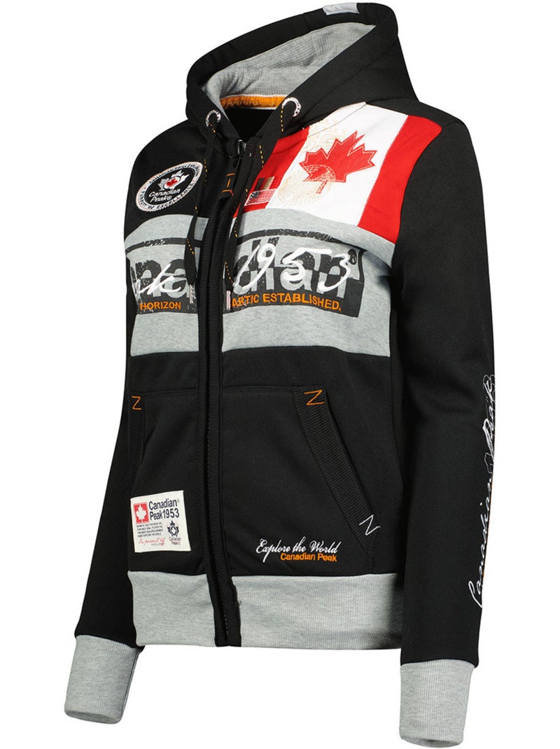 Sudadera con capucha face – canadian peak Negro - Kiabi