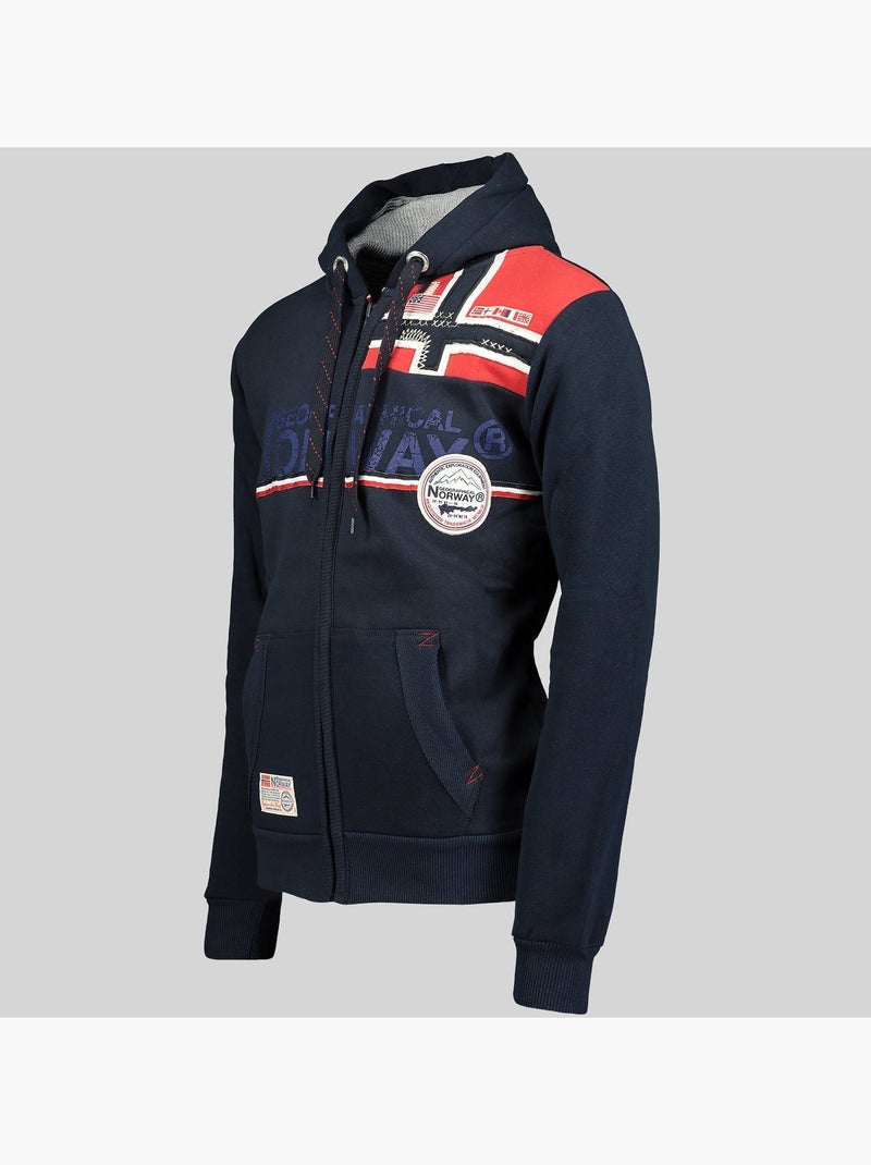 Sudadera con capucha faponie – geographical norway Azul marino - Kiabi