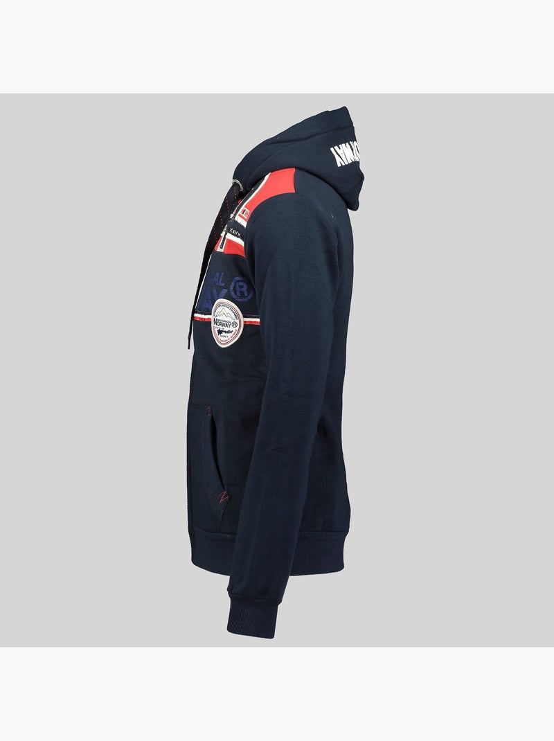 Sudadera con capucha faponie – geographical norway Azul marino - Kiabi