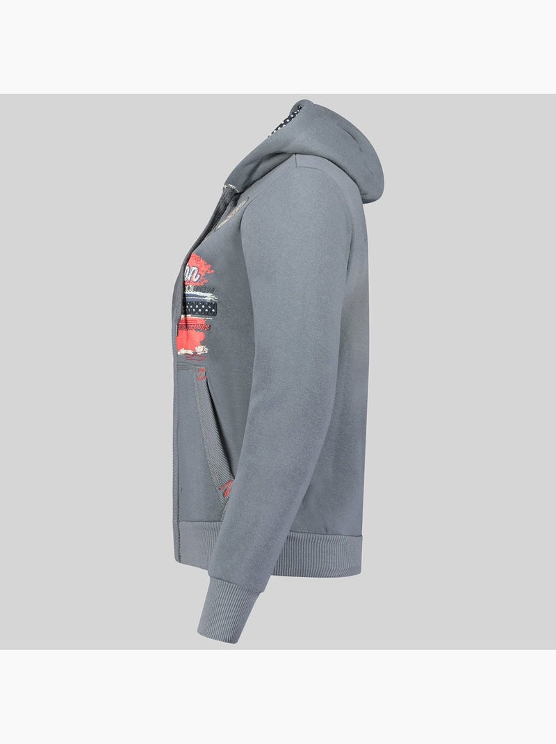 Sudadera con capucha farlotte – geographical norway Gris oscuro - Kiabi