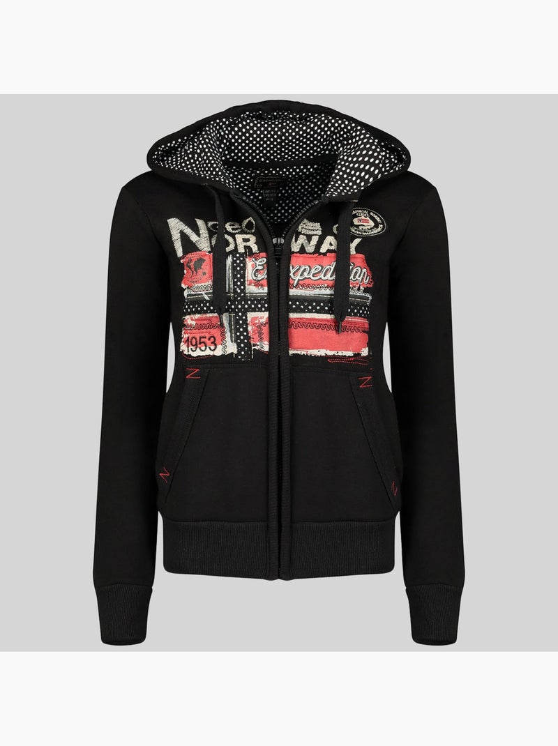 Sudadera con capucha farlotte – geographical norway Negro - Kiabi