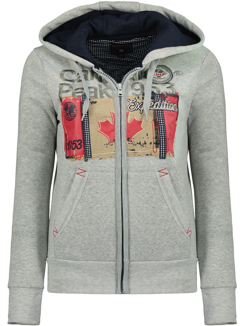 Sudadera con capucha farlotteak – canadian peak Gris claro - Kiabi