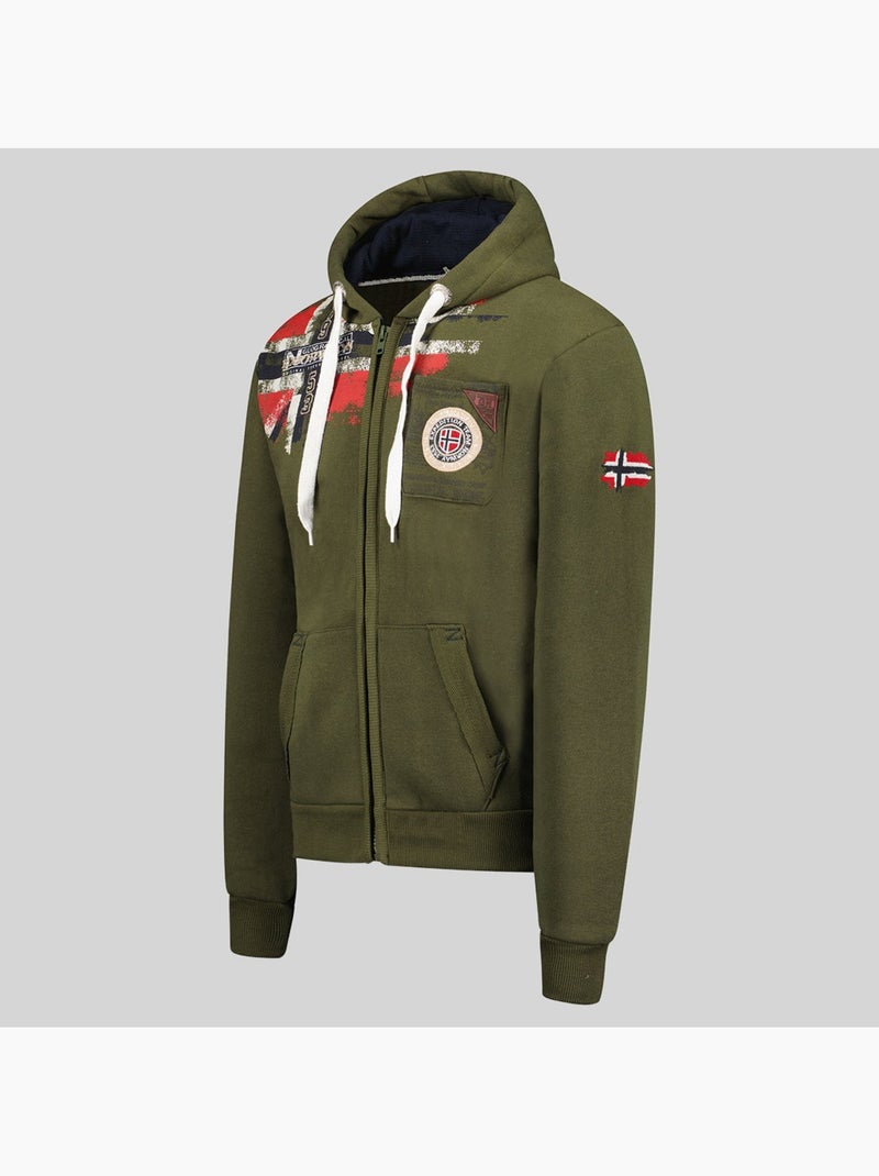 Sudadera con capucha fespote – geographical norway Caqui - Kiabi