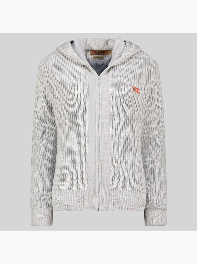 Sudadera con capucha flexibus – geographical norway Gris claro - Kiabi
