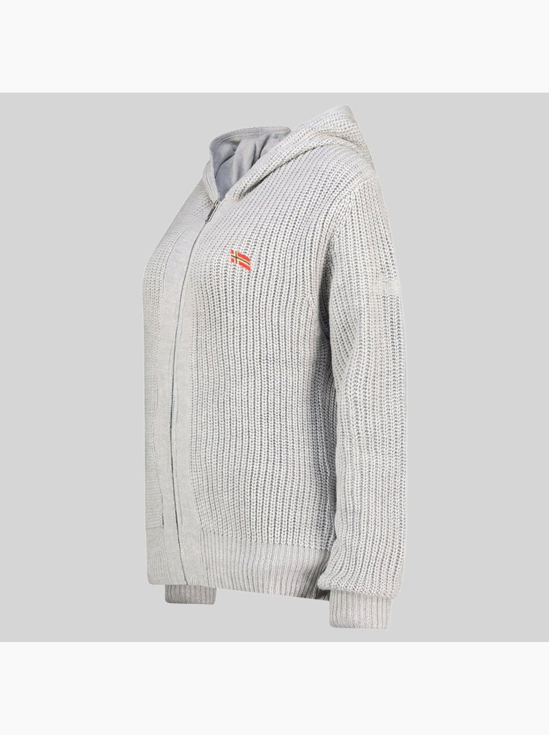 Sudadera con capucha flexibus – geographical norway Gris claro - Kiabi