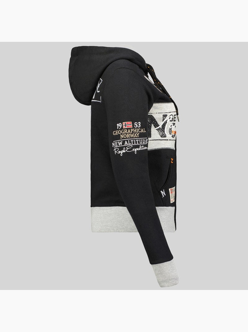 Sudadera con capucha flyer – geographical norway Negro - Kiabi
